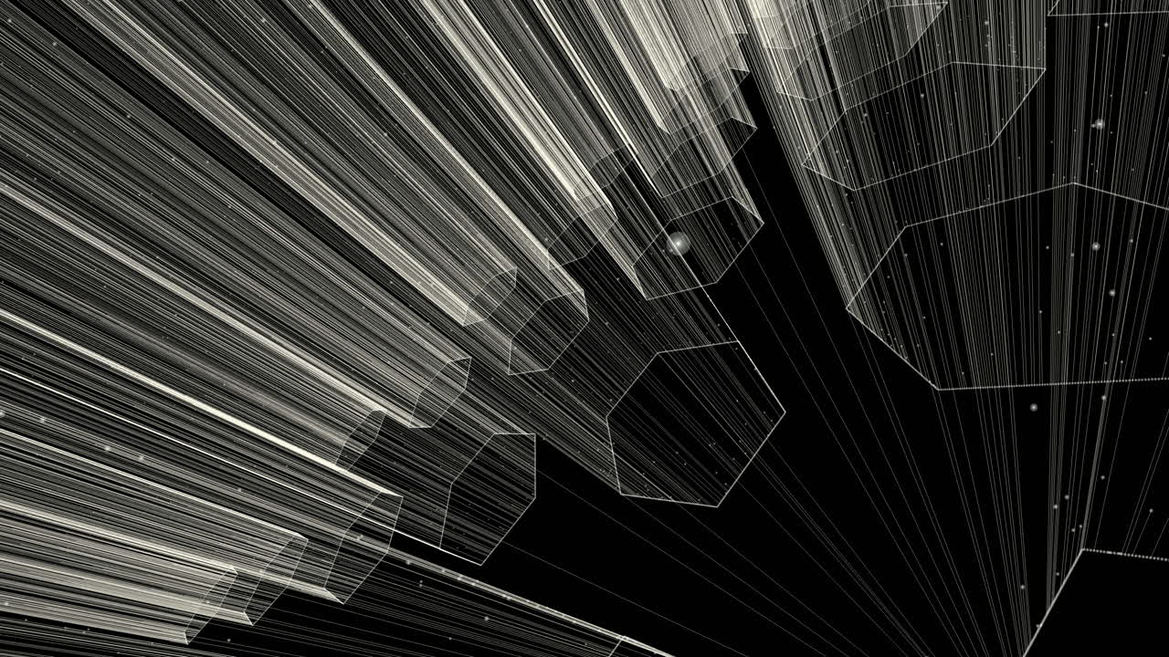 Futuristic energy matter light beam transporter sci-fi hexagon abstract
