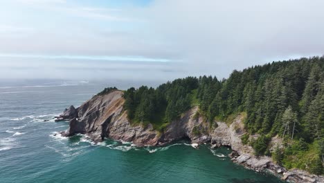 gorgeous west coast drone shot