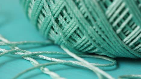 Cotton-yarn-closeup.-blue-thread