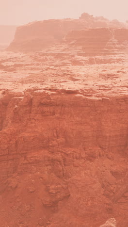 cañón de marte: un paisaje del planeta rojo