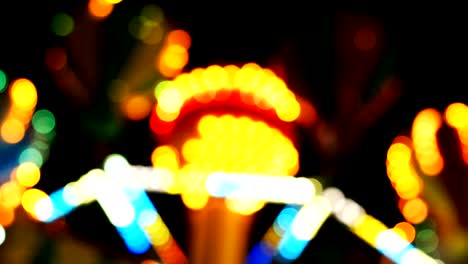 amusement park bokeh at night