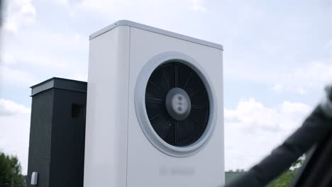 hvac heating, ventilation and air conditioning systems. heat pump on the roof