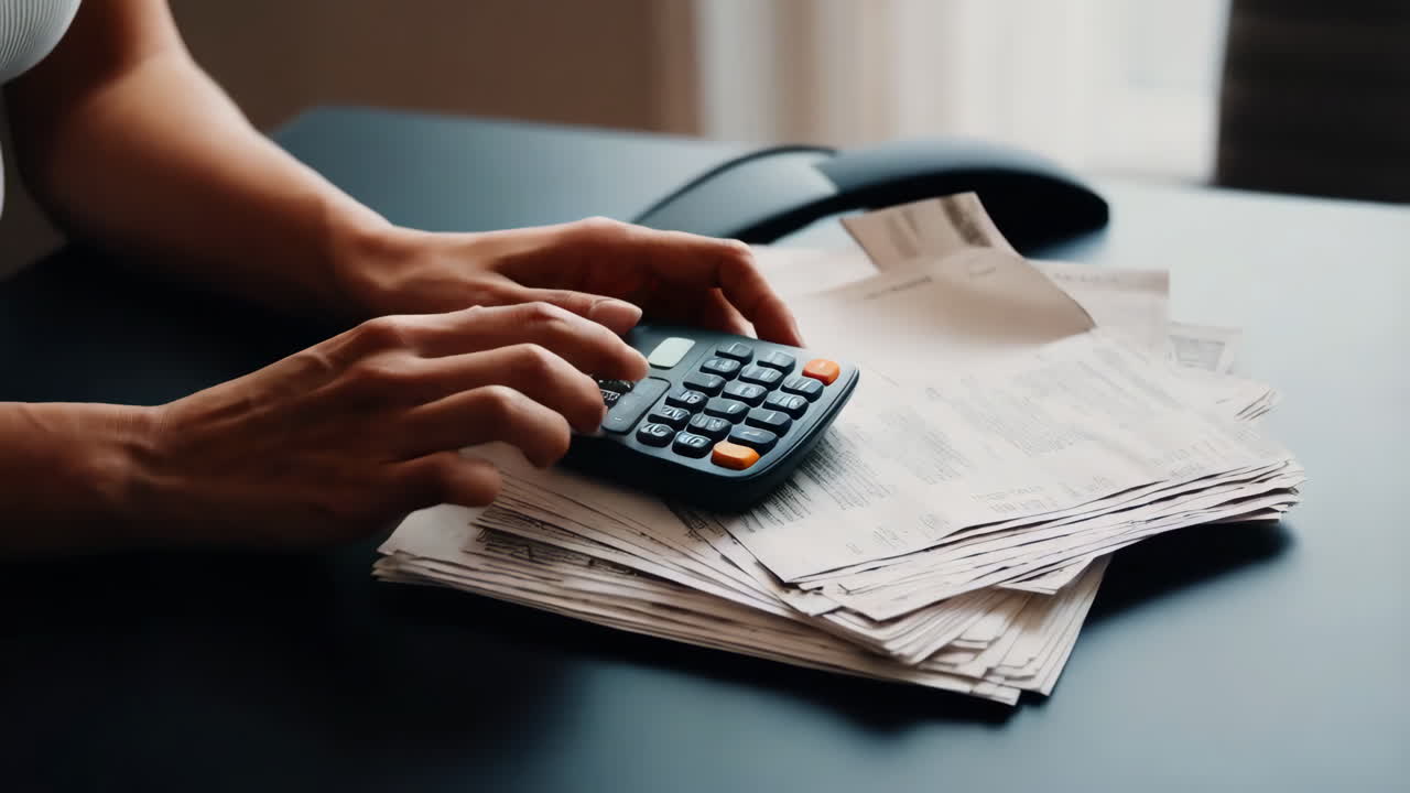 Paying Bills with Calculator