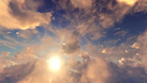 dramatic cloudscape at sunrise/sunset