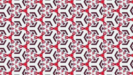 Red and purple geometric spinning pattern, graphic