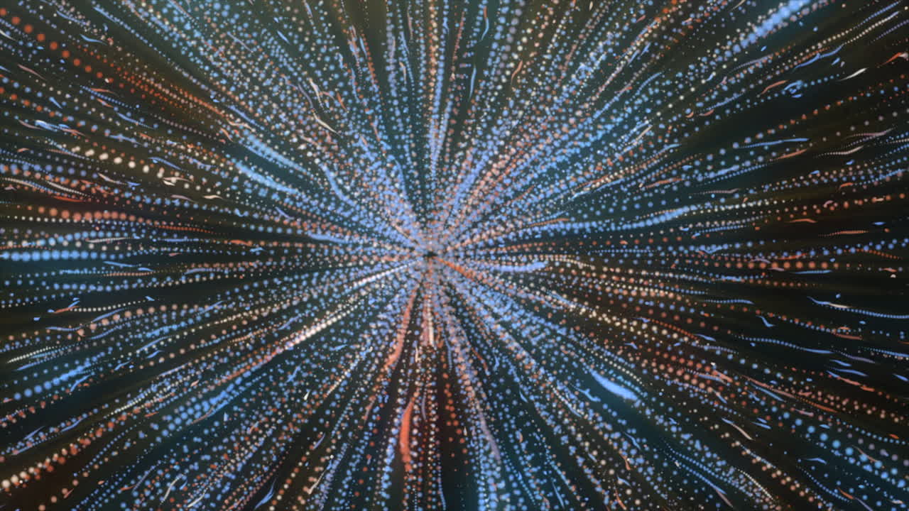 explosión de partículas abstractas