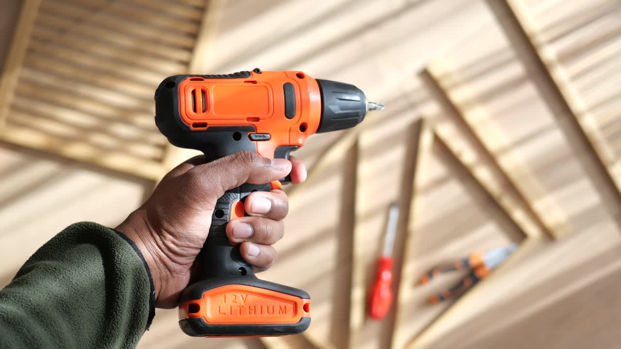 Handheld Drill and Tools for Woodworking