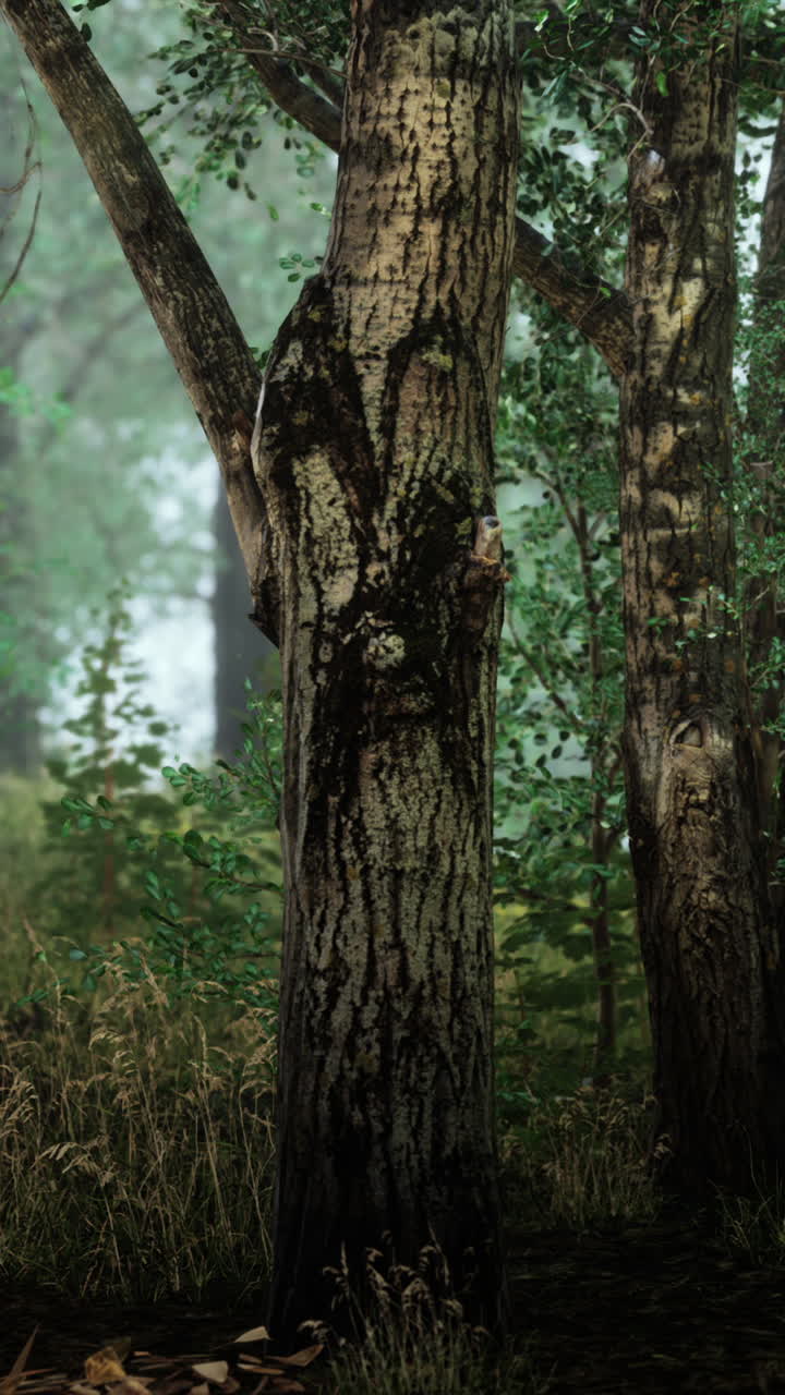Alberi alti in una foresta
