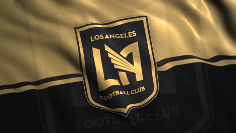 el logotipo del club de fútbol de los ángeles (lafc) en la tela