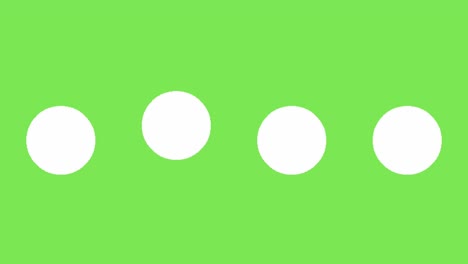 pantalla verde de animación de escritura de sms en el teléfono celular