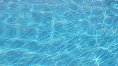 water drop in swimming pool. blue color. stop motion video. h2o hotel relax