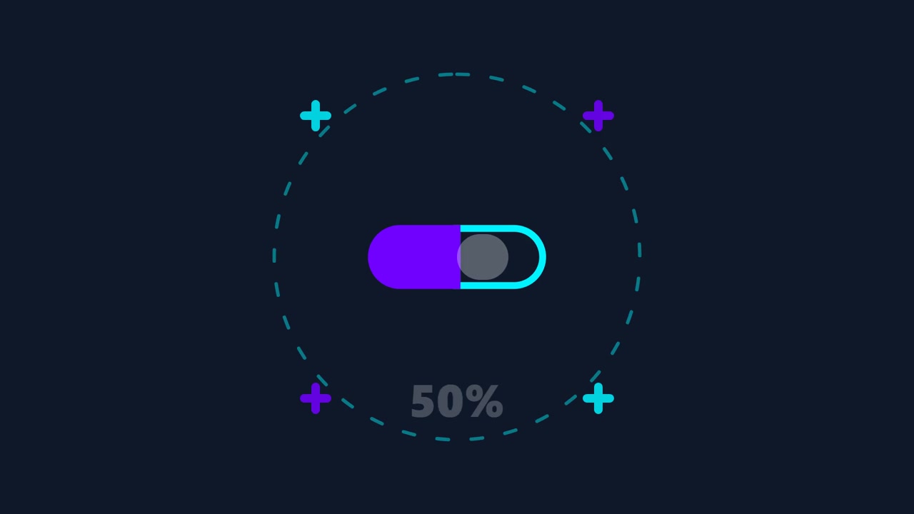 Animated Capsule Loading Progress Bar with Percentage Counter