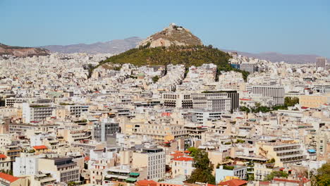 wide establishing shot of athens greece in sunshine 1