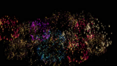 colorido espectáculo de fuegos artificiales de fondo para la celebración del año nuevo, navidad, 4 de julio, festival, aniversario, celebración, fiesta, cumpleaños, boda, diwali, año nuevo chino