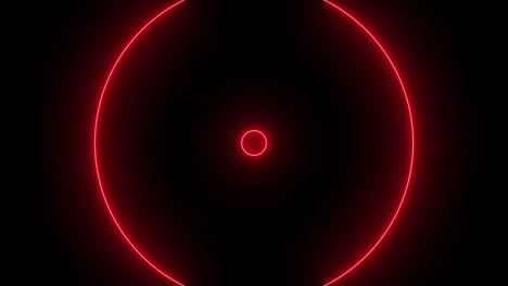 red wide circle light energy wave overlay effect loop