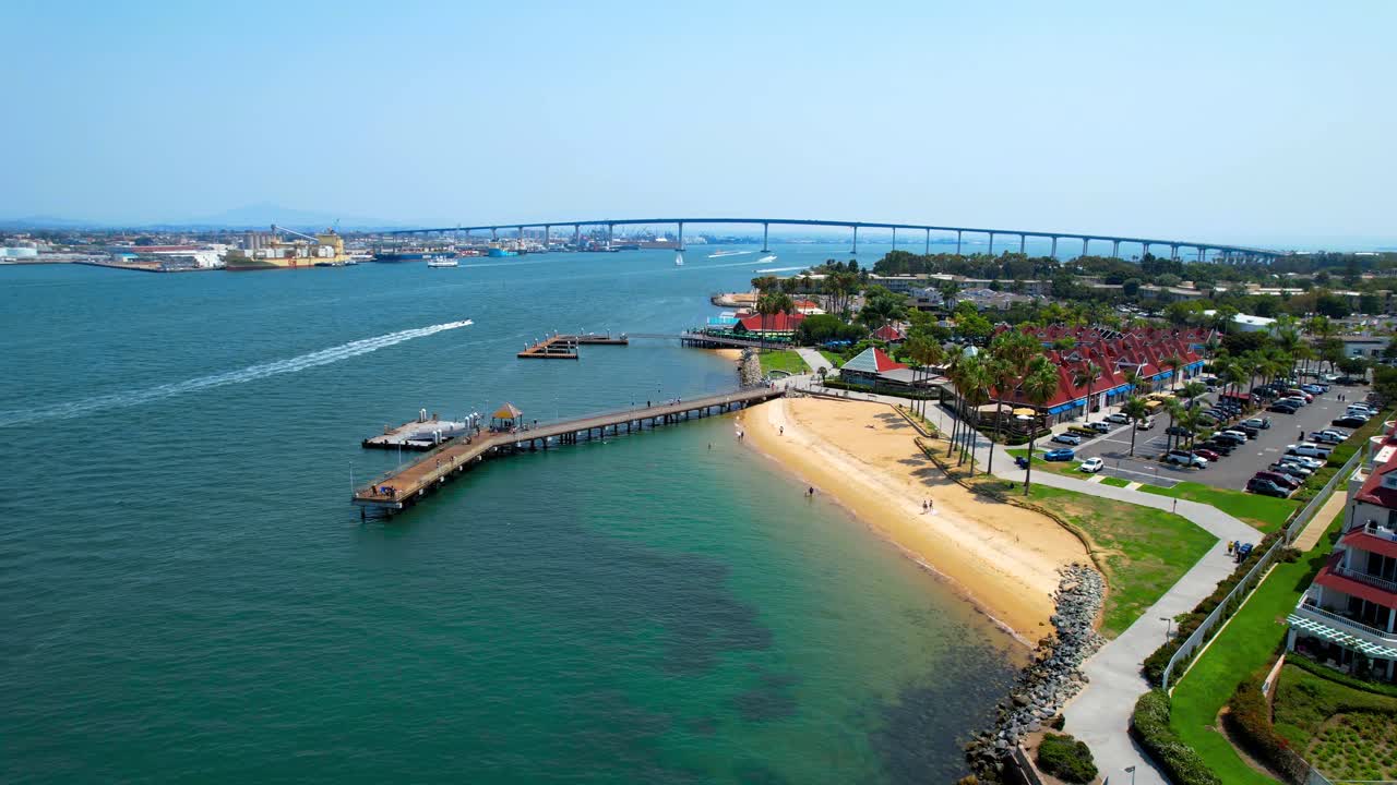 코로나도 브리지 샌디에이고 드론