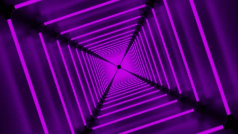 purple neon lights tunnel abstract background