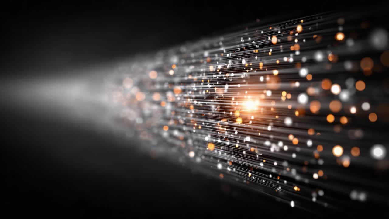 Dynamic Display of Light and Motion Captured in Two Frames, Featuring Vibrant Particles and Streamlined Effects, Emphasizing a Luminous Journey Through Space and Time