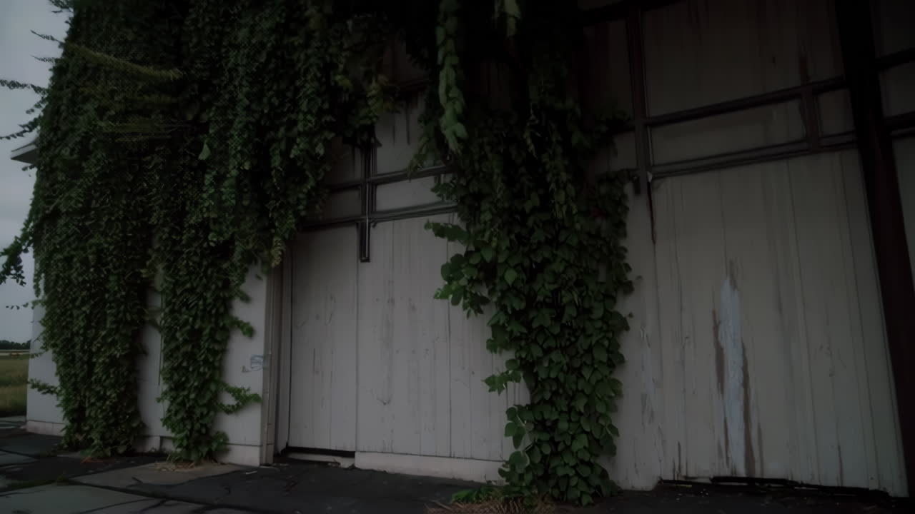 Abandoned Airport in Cloudy Weather