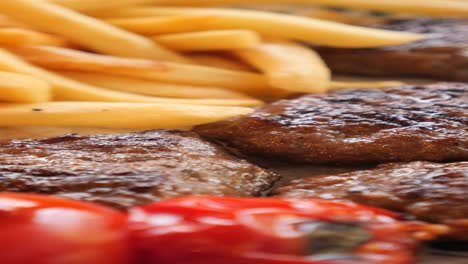 delicious turkish meatballs with fries