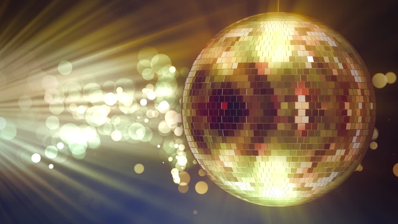 디스코 공 배경의 애니메이션