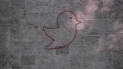 signo de corazón de neón en la pared de ladrillo 4k
