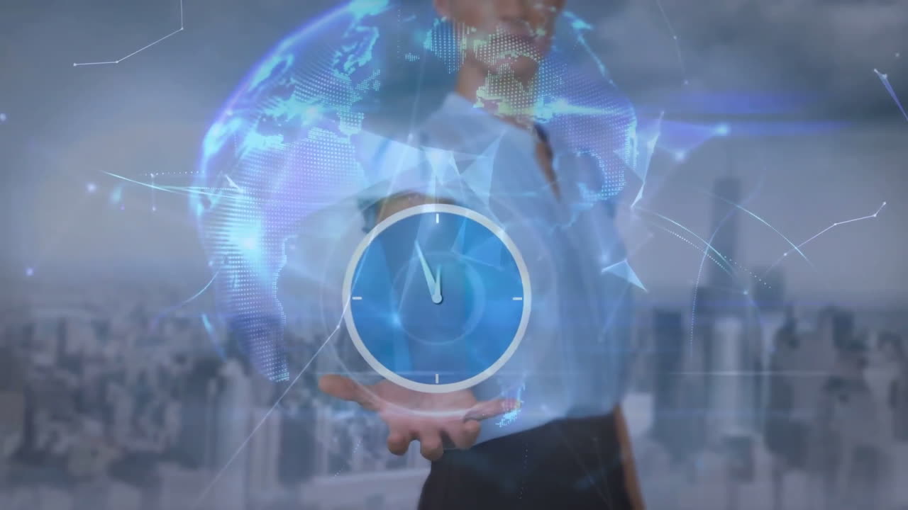 빠르게 움직이는 시계와 글로벌 네트워크 연결