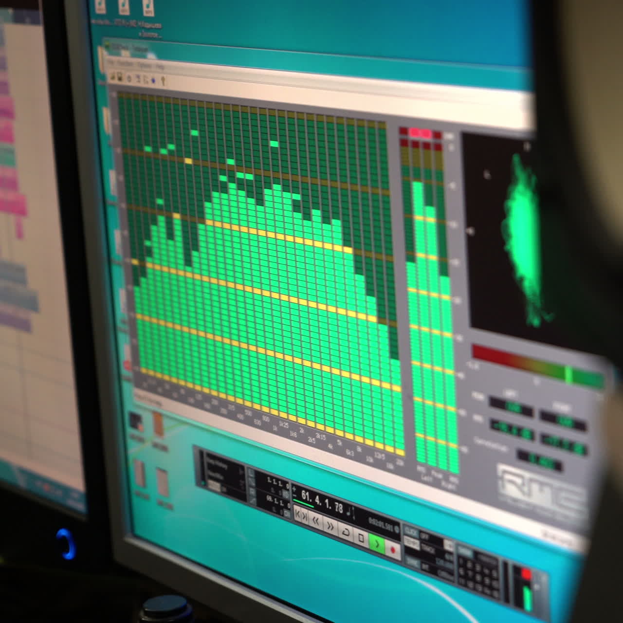 Music equalizer. Sound wave.