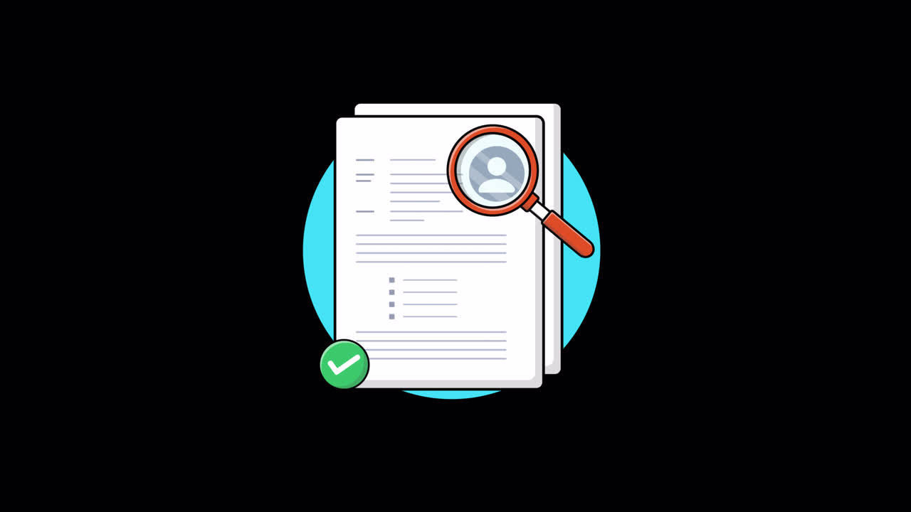 Animated Illustration of Resume Review and Approval Process
