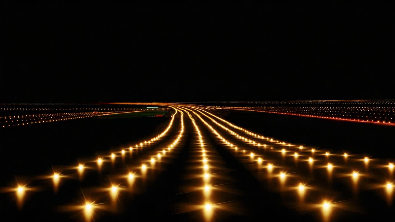 A Stunning Visual Display of Illuminated Pathways at Night, Showcasing the Elegance of Light Trails and the Endless Journey Through the Darkness, Captured in Two Beautiful Frames