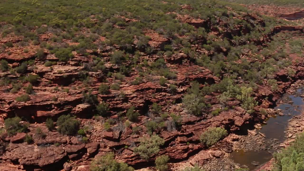 mirador de curva z parque nacional kalbarri, garganta del río interior australiano