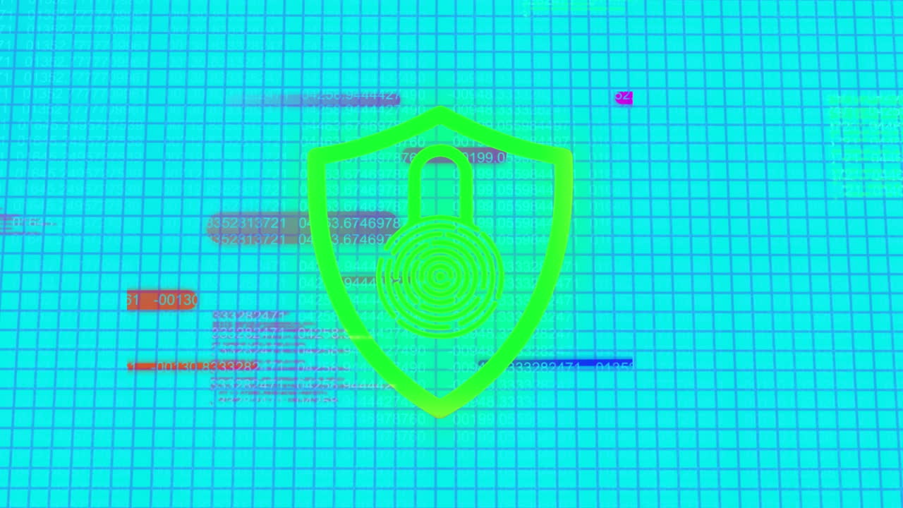 animación de la interfaz digital y el escaneo del alcance.