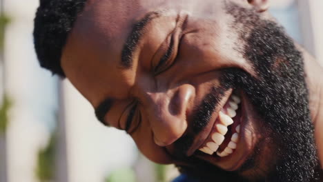 happy man smiling