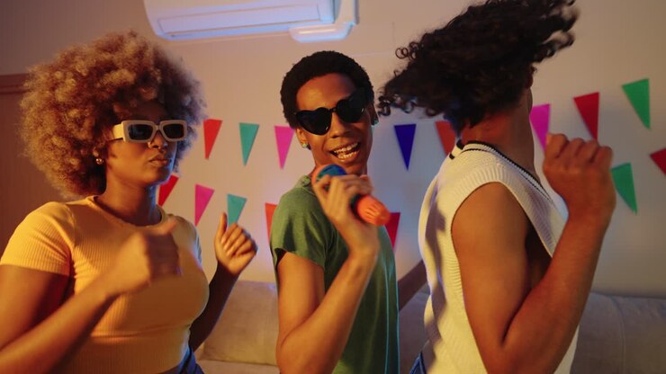 People celebrating at a party