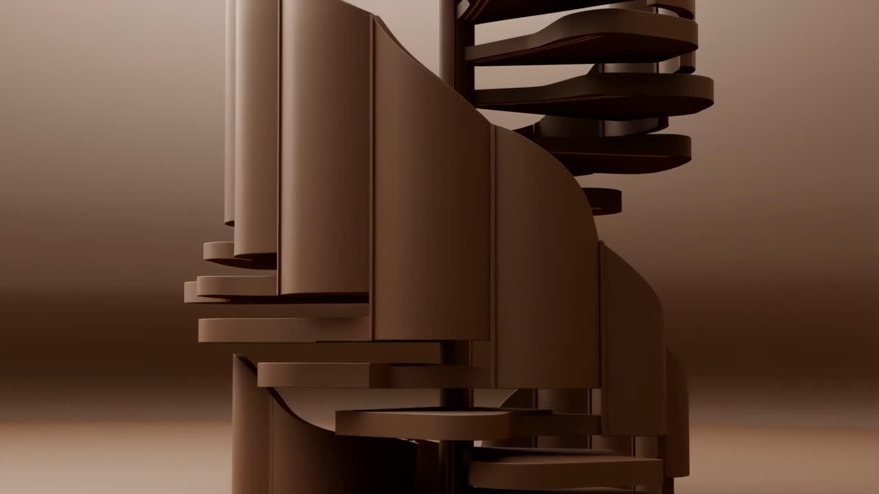 Abstract Brown Spiral Structure
