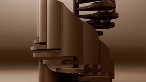 abstract brown spiral structure