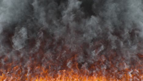 fire and smoke looped background