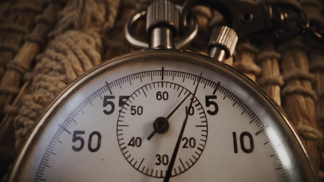 Close-up of a Vintage Stopwatch