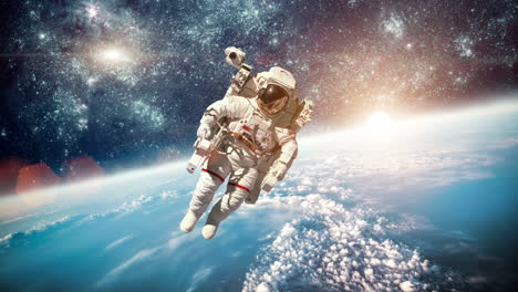 astronaut in outer space