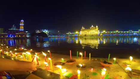 The-Golden-Temple-Amritsar-India-Celebrate-Gurupurab-in-Golden-Temple-and-Fireworks