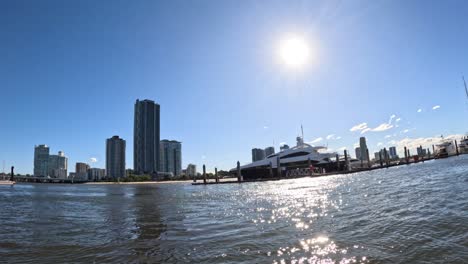 sunny day at gold coast yacht harbor