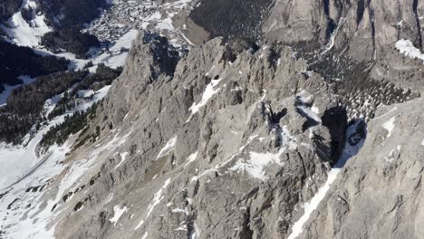 winter mountain landscape in the alps