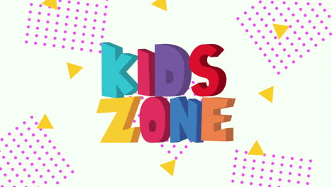 letras de zona infantil com letras coloridas