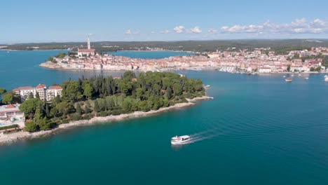 Hermoso-Paisaje-De-Salvapantallas-De-Croacia-De-La-Península-Del-Mar-Adriático