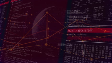 animation of digital data processing over networks of connections