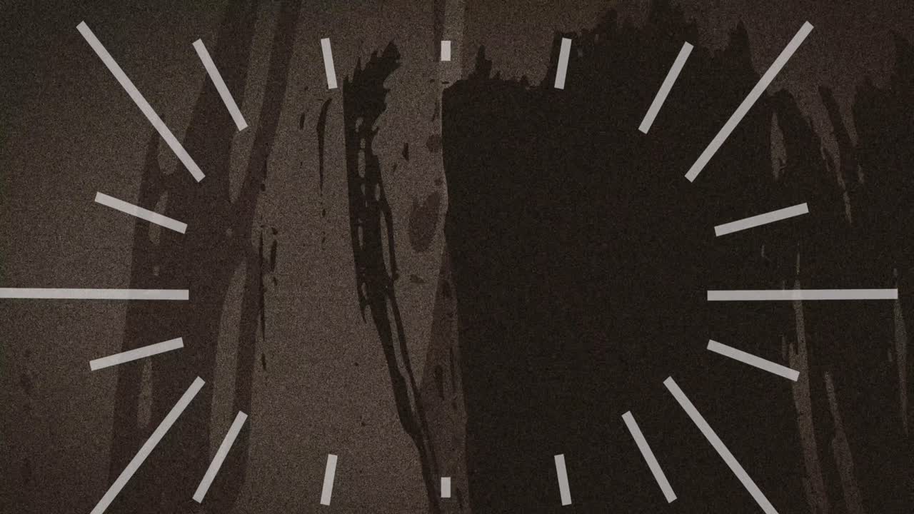 검은 바탕에  ⁇  빛나는 갈색 왜곡 위에  ⁇  빛나는 선의 애니메이션