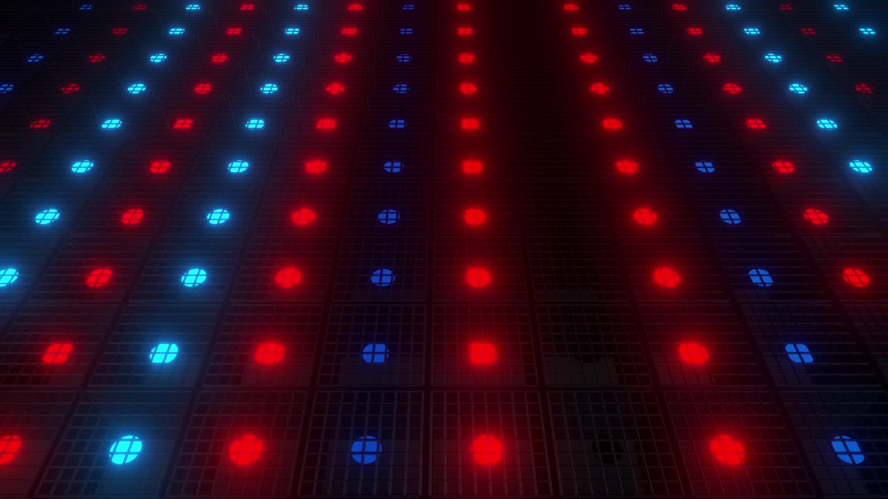 Modello a griglia al neon