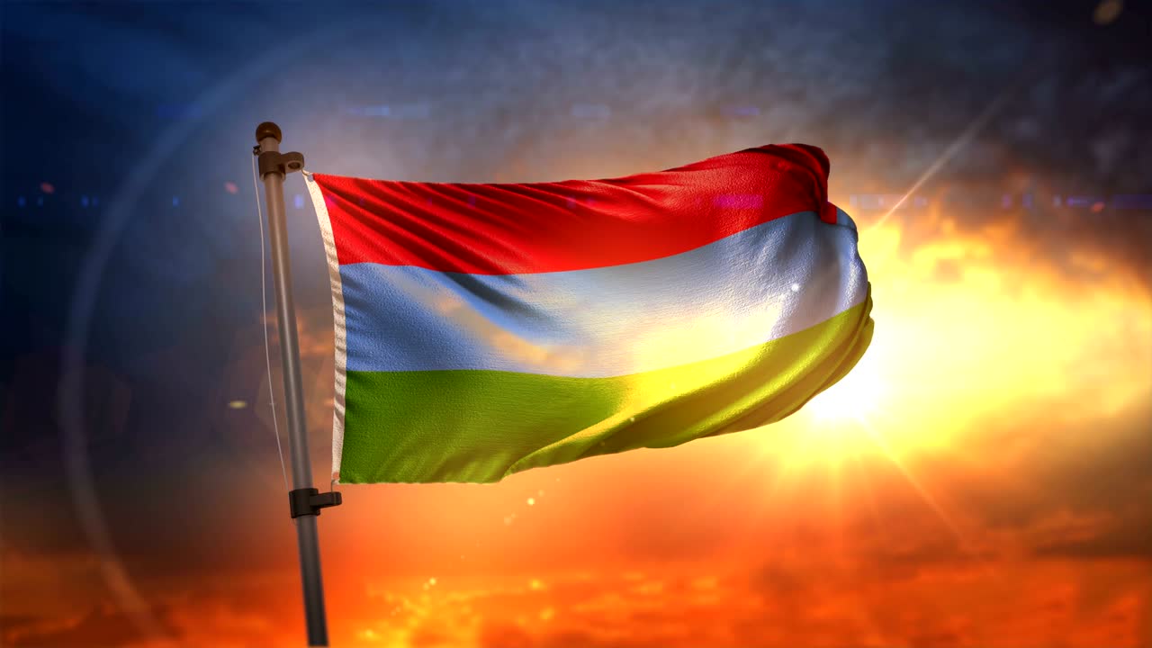 카리아의 발은 아름다운 해가 뜨는 순환 속도 느린 모션 4k에서 백라이트됩니다.