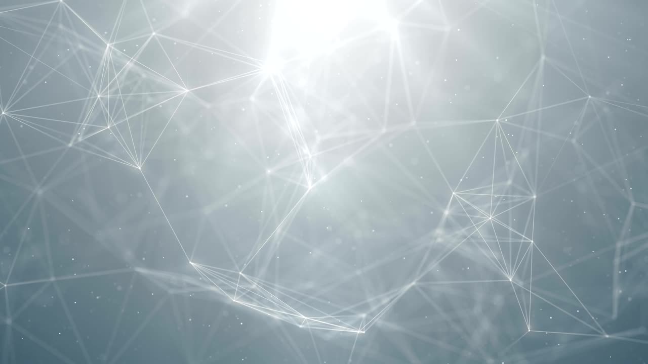 Plexus abstract network white technology science background loop