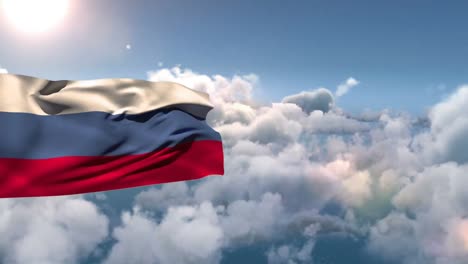 Russische-Flagge-Weht-Im-Wind